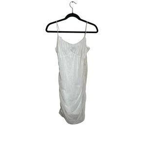 Windsor Womens L White Sparkly Strappy Dress